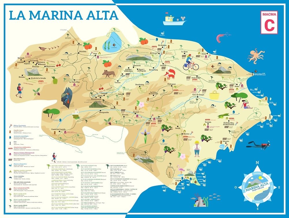 MApa Marina alta CostaBlanca